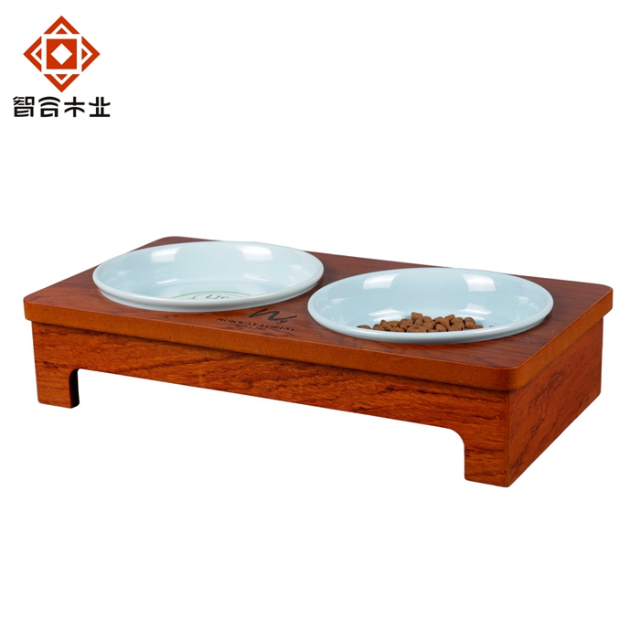 木制貓狗寵物喂食器