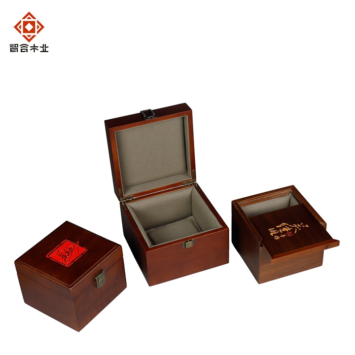 實(shí)木陶瓷碗收藏禮品木盒