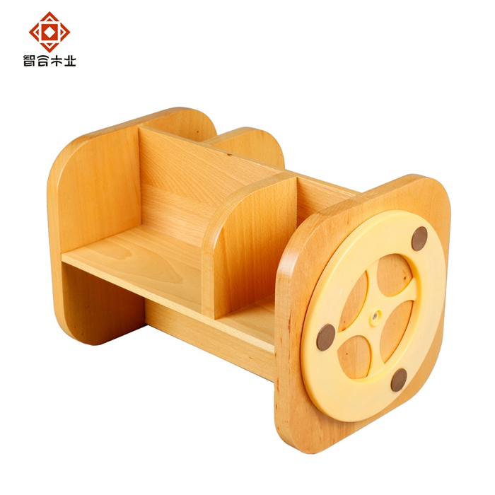 櫸木實(shí)木化妝品旋轉(zhuǎn)展架