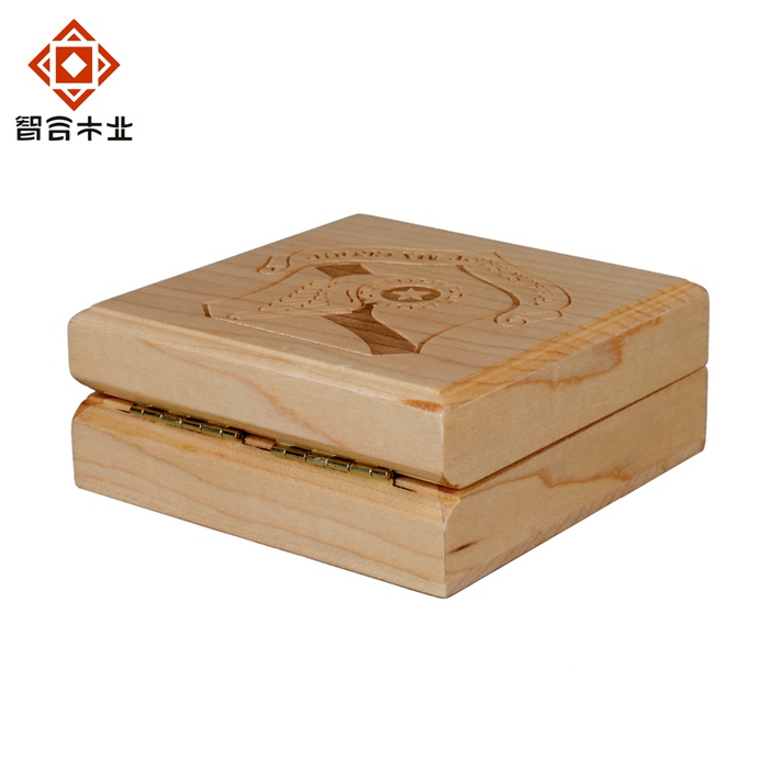 楓木實木單枚幣木盒