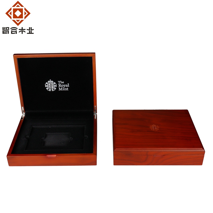 高檔木制紀念幣收藏盒