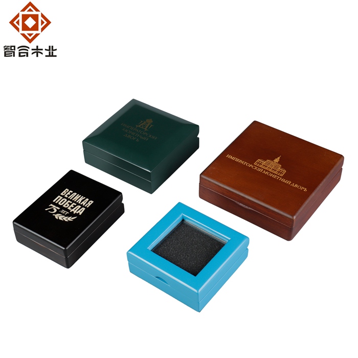 黑色單枚幣木盒