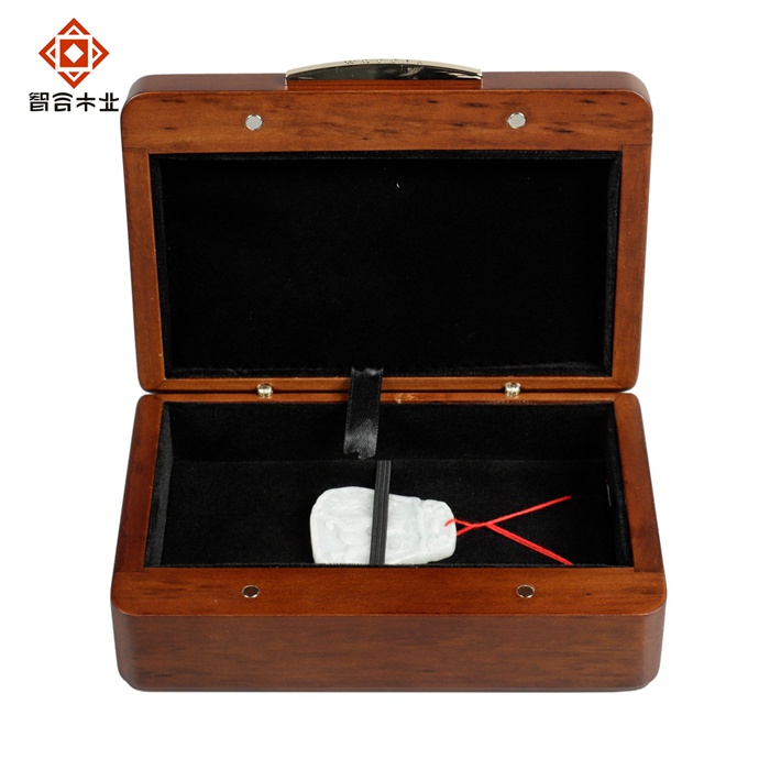 橡膠木實木玉石掛件木盒