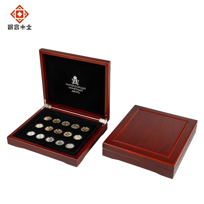 定制金銀幣紀念木盒