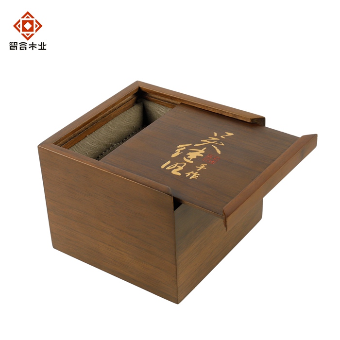 實(shí)木陶瓷碗收藏禮品木盒