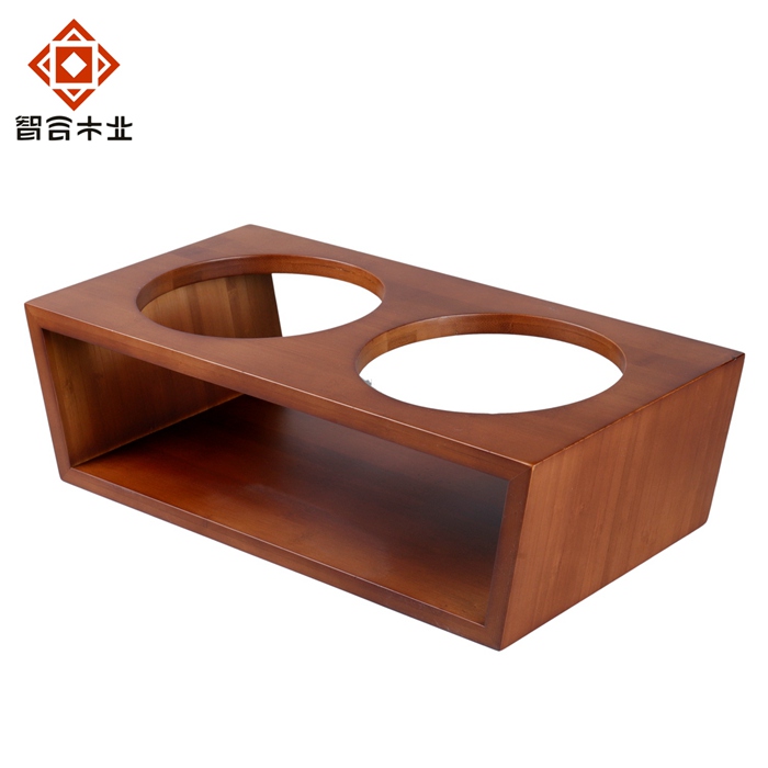 竹子寵物喂食器
