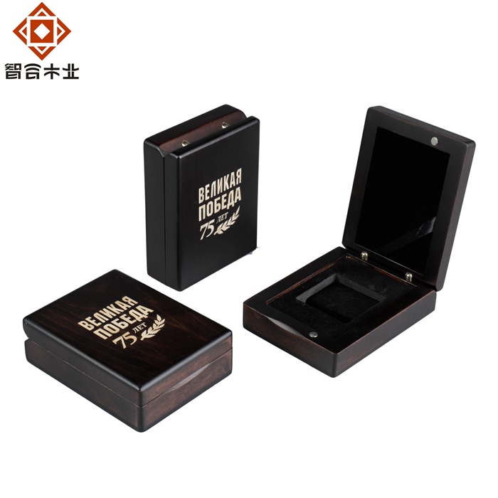 黑色單枚幣木盒