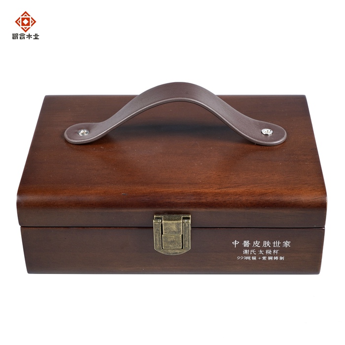 橡膠木實木保健品包裝木盒
