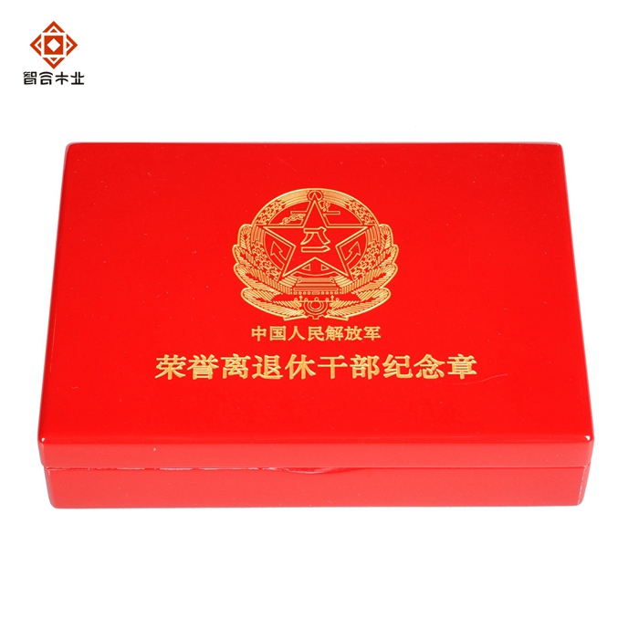 高光徽章包裝木盒