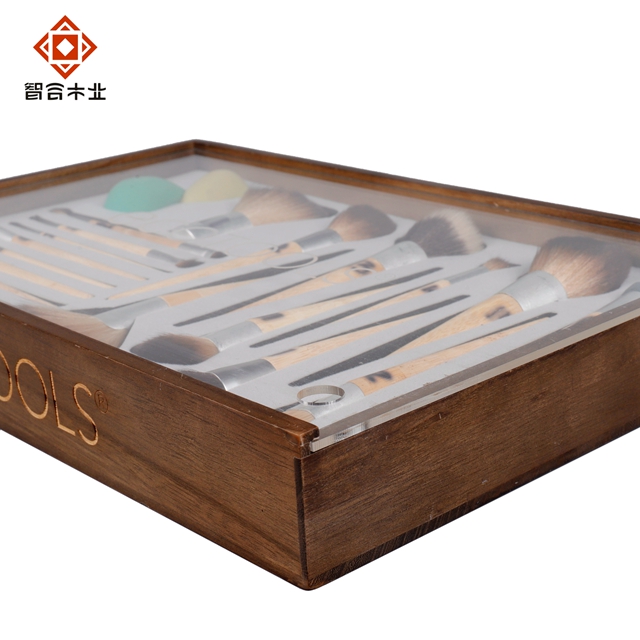 化妝刷禮品木盒