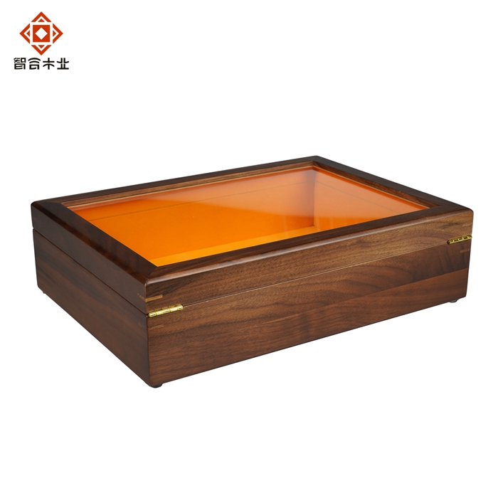 胡桃木開(kāi)窗禮品木盒
