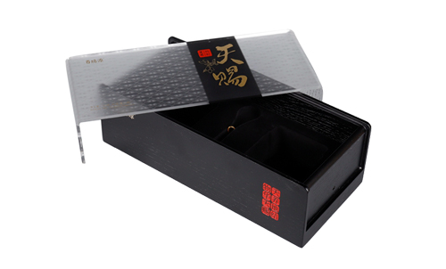 2019年黑色亞克力蓋茶葉盒1