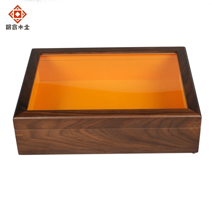 胡桃木開(kāi)窗禮品木盒