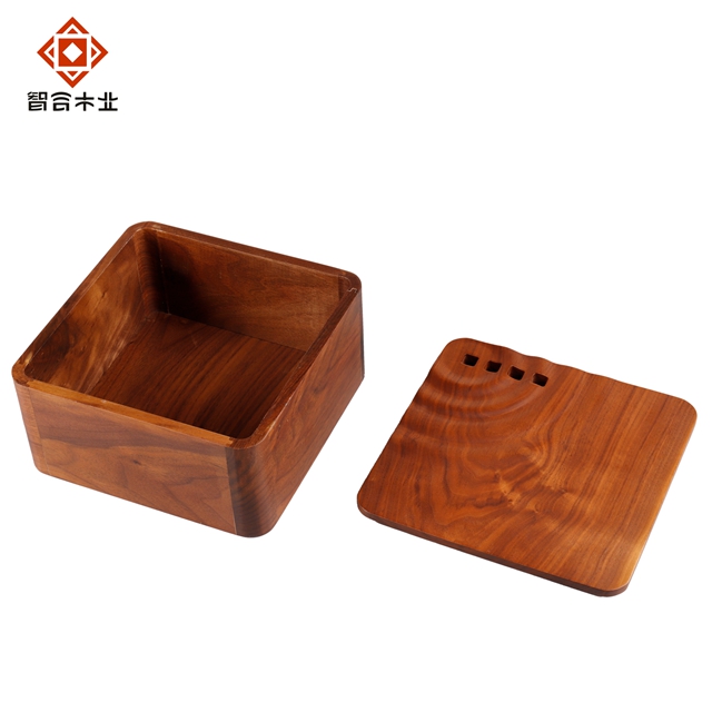 胡桃木實木茶葉盒