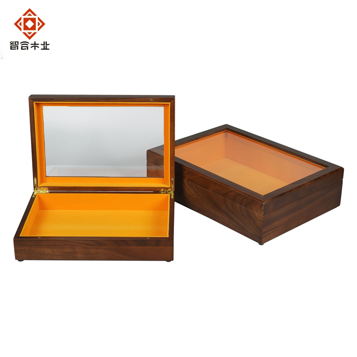 胡桃木開(kāi)窗禮品木盒