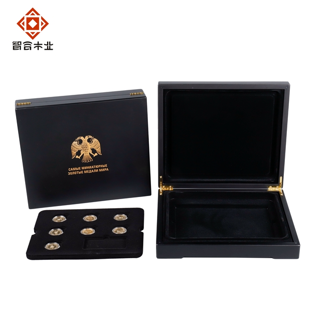 黑色MDF紀(jì)念幣包裝盒