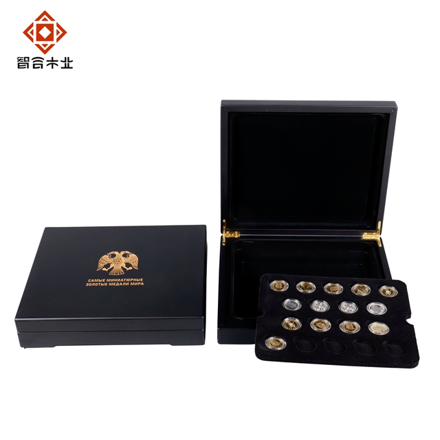 黑色MDF紀(jì)念幣包裝盒