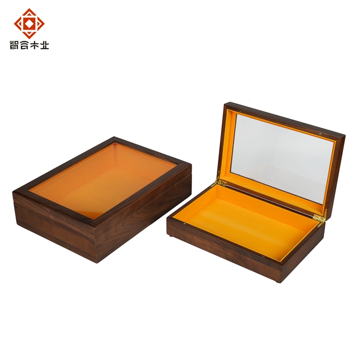 胡桃木開(kāi)窗禮品木盒