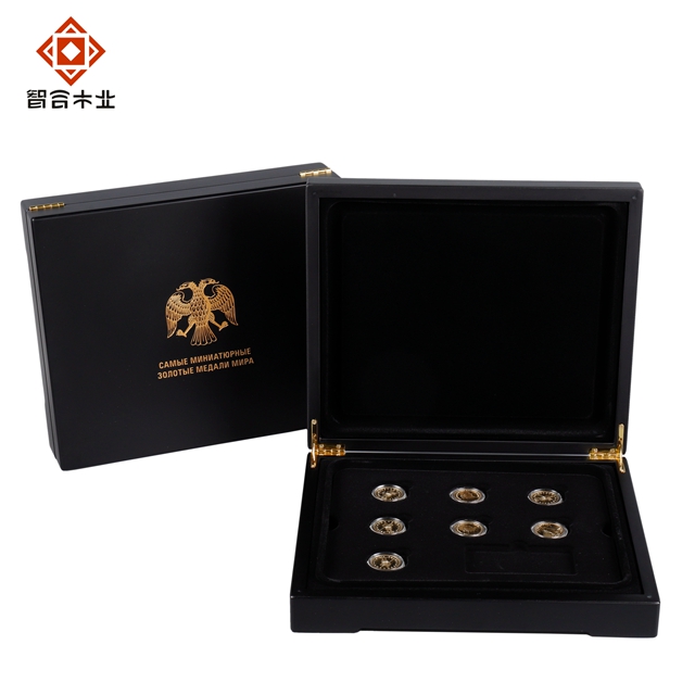 黑色MDF紀念幣包裝盒